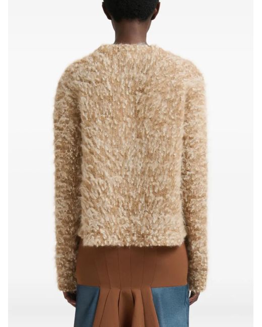 Marni Natural Bouclé Alpaca Sweater