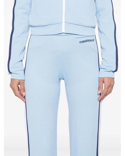 Casablanca Blue Piqué Track Pants