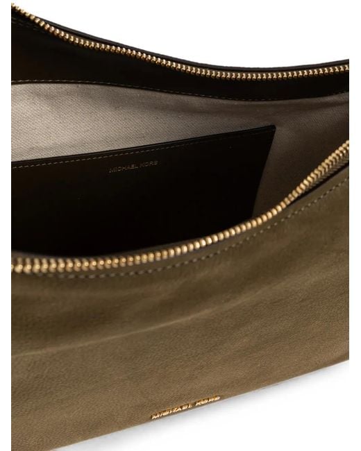 MICHAEL Michael Kors Brown Nolita Logo-Charm Shoulder Bag