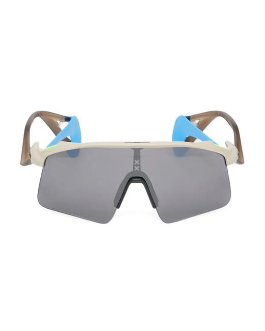 Oakley Blue Stunt Wing Geometric Sunglasses