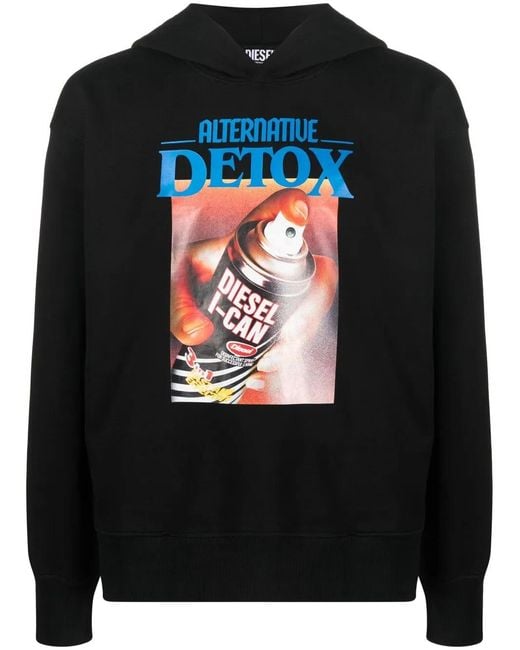 DIESEL Black Sweatshirt for men