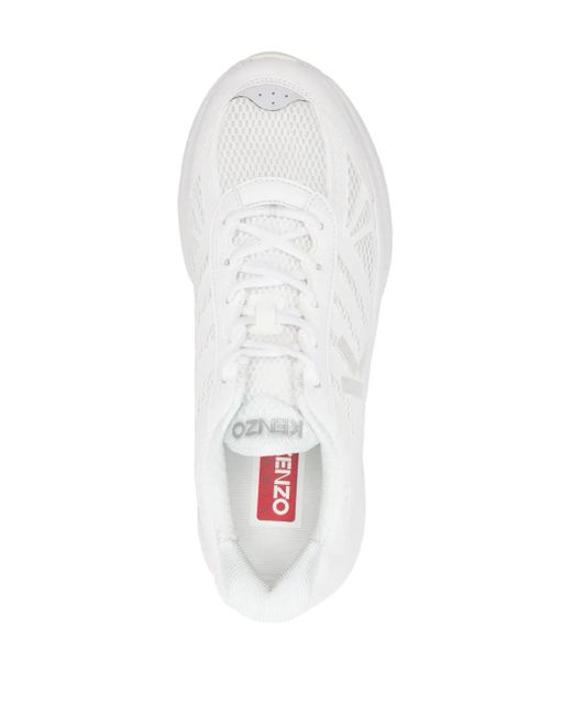 KENZO White Pace Mesh Sneakers for men