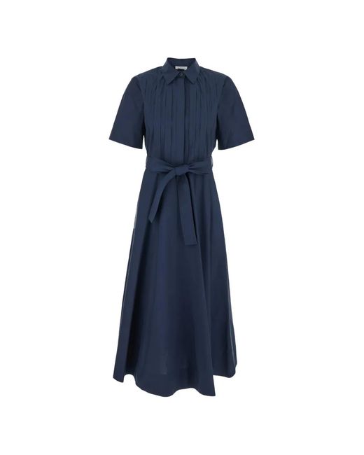 P.A.R.O.S.H. Blue Short-Sleeve Shirt Dress