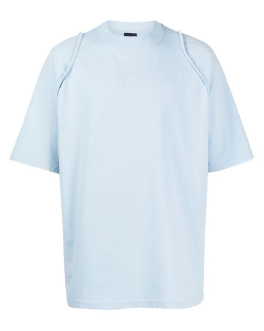 Jacquemus Le Camargue T-shirt Met Geborduurd Logo in het Blue voor heren