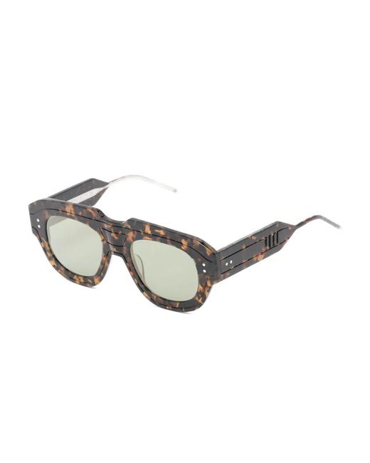 Thom Browne Brown Geometric Sunglasses
