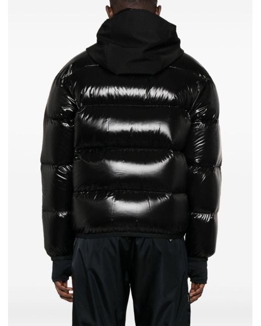 3 MONCLER GRENOBLE Black Marcassin Hooded Quilted Jacket - Men's - Feather Down/polyester/polyamide for men
