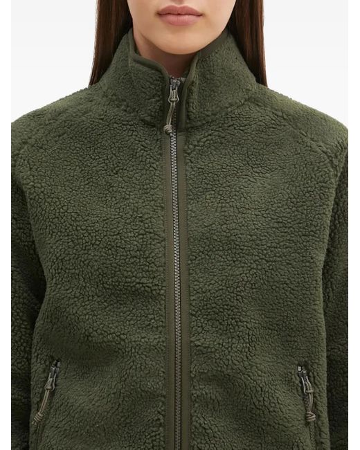 Fjallraven Green Zip-Up Fleece Top