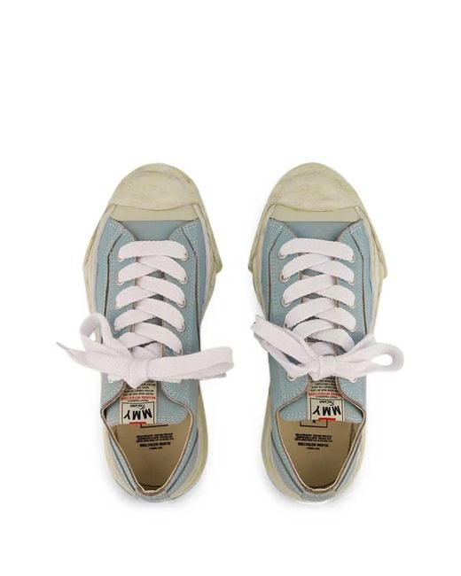 Maison Mihara Yasuhiro Blue Hank Leather Sneakers
