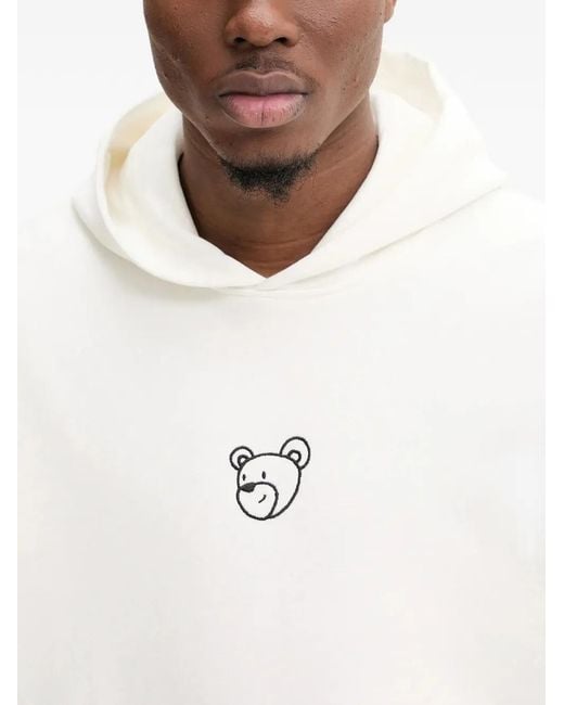 INBETWEENERS White Motif-Print Hooded Hoodie
