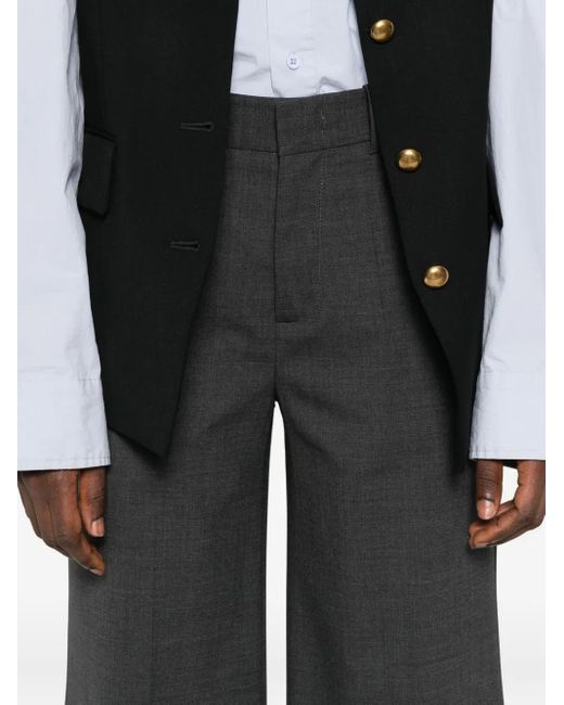 Pantalones de vestir rectos P.A.R.O.S.H. de color Gray