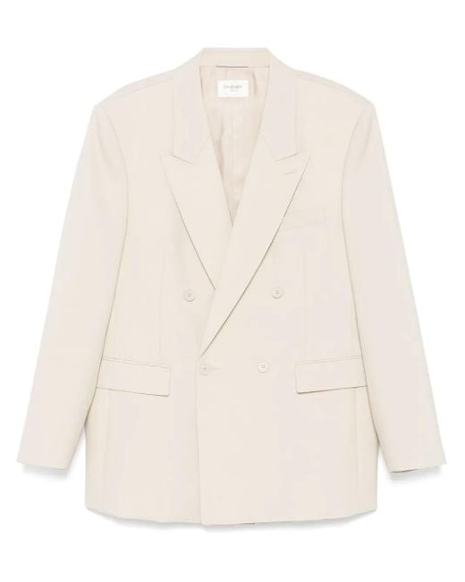 Saint Laurent Natural Wool Blazer for men