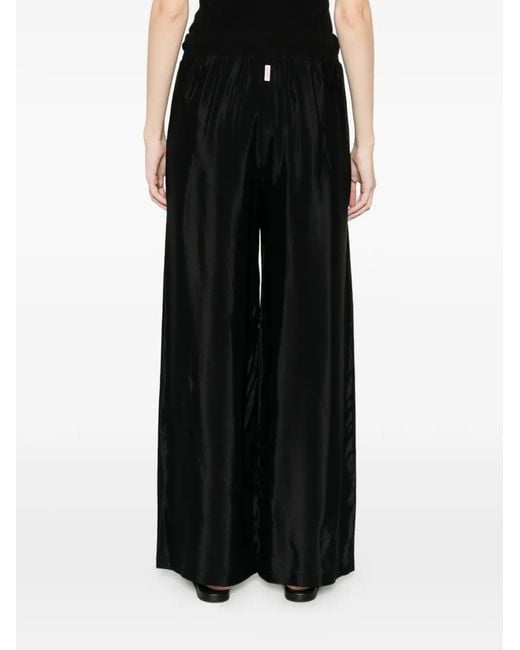 Deha Black Drawstring Palazzo Pants