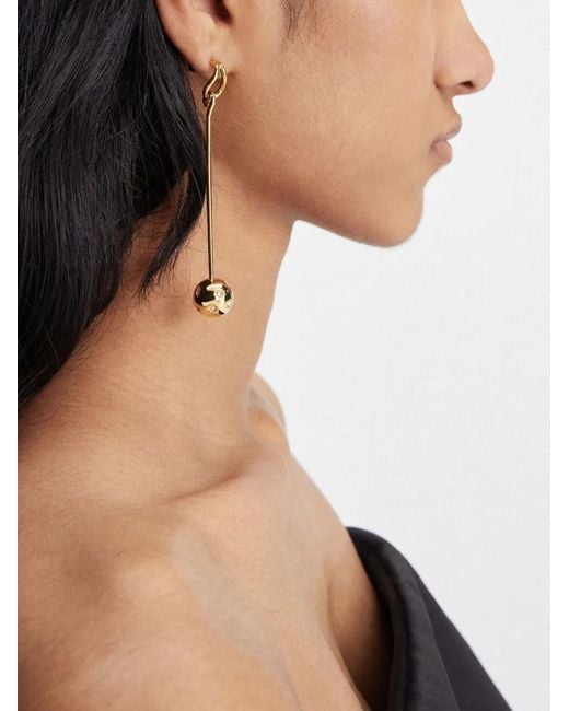 Jacquemus Metallic Les Boucles Nodo Earrings