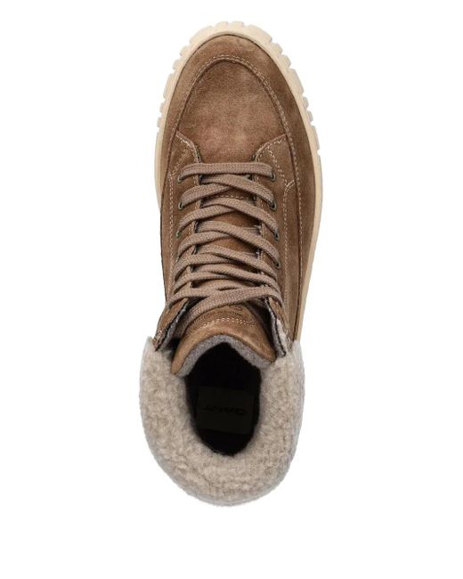 Gant Brown Shearling Detailing Boots