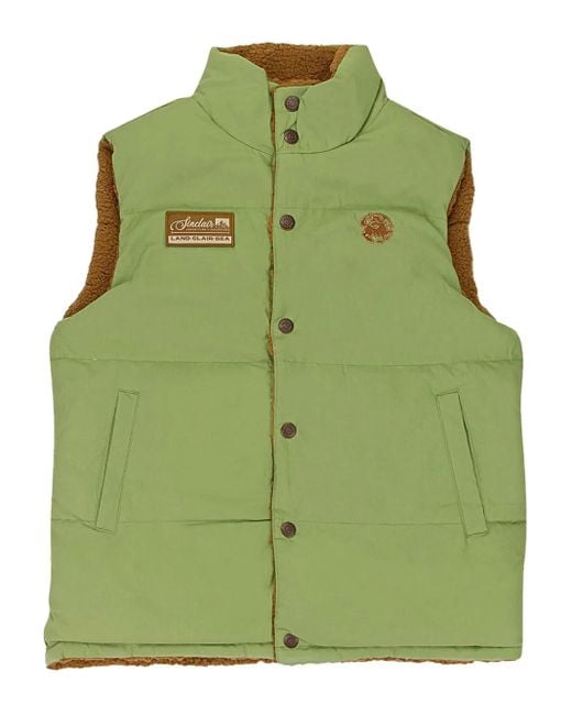 Sinclair Weste mit Logo-Patch in Green für Herren