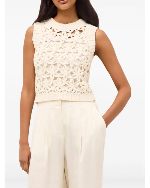 Top Thea de ganchillo Marie Oliver de color Natural