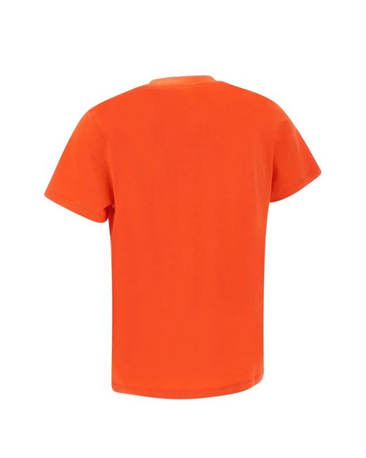 Peuterey Orange T-Shirt À Patch Logo for men