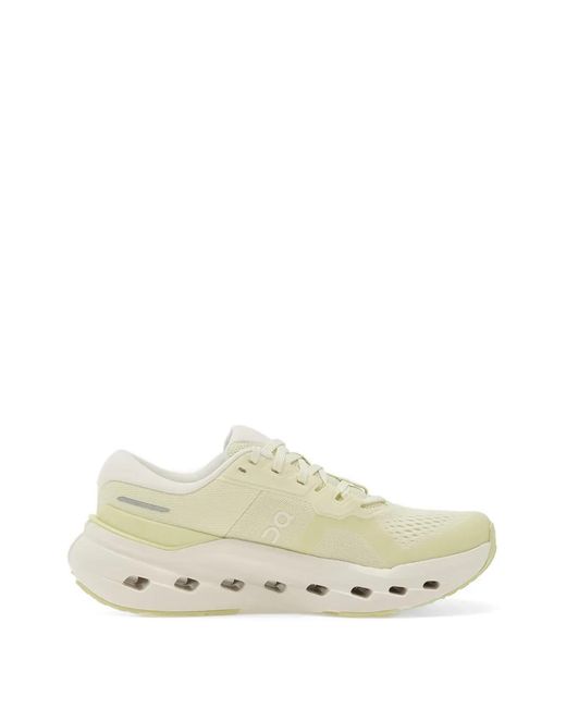 On Shoes White Cloudrunner 3 Low-Top Sneakers