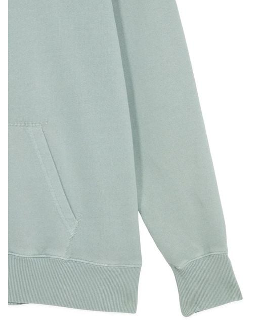 Fortela Blue Vintage Cotton Hoodie for men