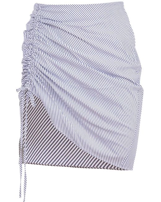 Fleur du Mal シャーリング ミニスカート Blue