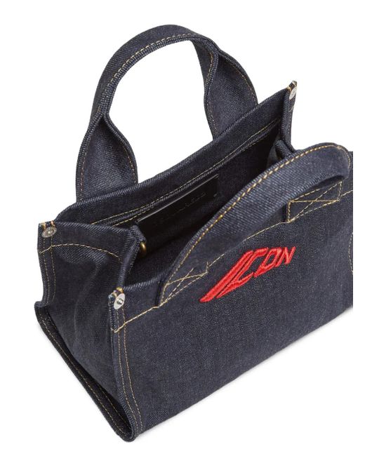 DSquared² Blue Tote Bag Aus Denim