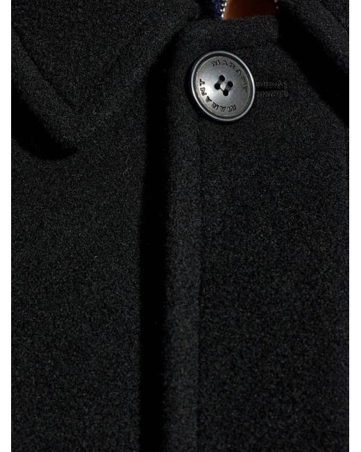 Isabel Marant Blue Collared Button-Fastening Coat for men