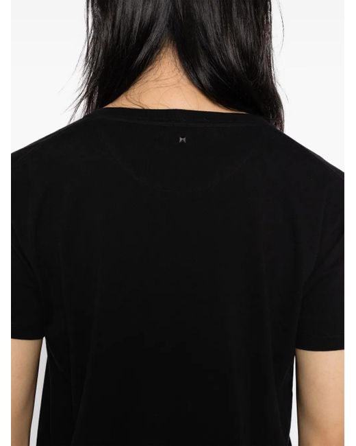 Valentino Garavani Black Rockstud Detailing T-Shirt for men