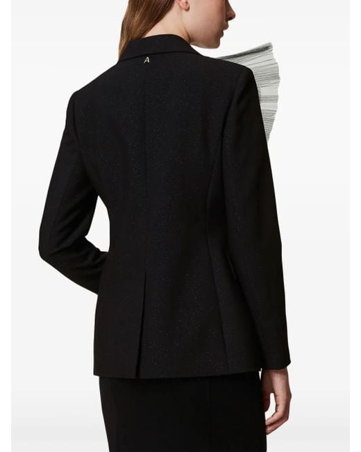 Twinset Black Double-Breasted Blazer