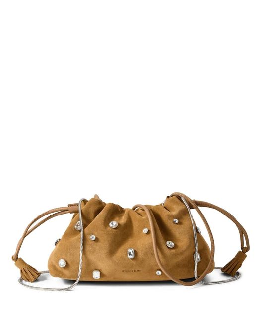 Veronica Beard Metallic Petit Sac À Main Stash À Ornements En Cristal