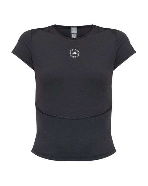 Adidas By Stella McCartney Black TruePurpose Oberteil mit Logo-Detail