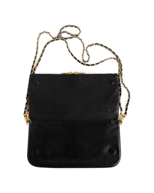 Zadig & Voltaire Black Rock Soft Wild Clutch