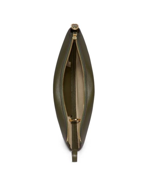 Tory Burch Gray Pierced Shoulder Bag