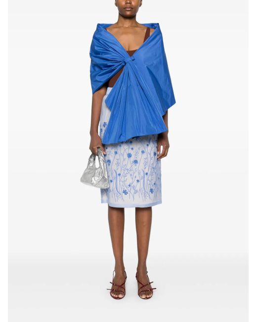 P.A.R.O.S.H. Blue Taffeta Jacket