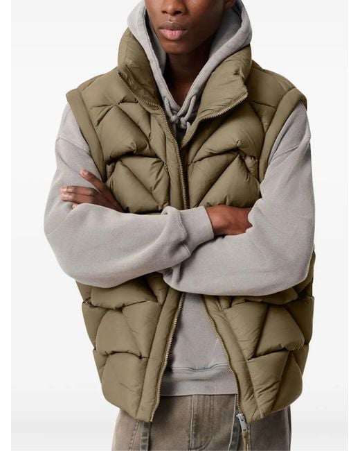 Axel Arigato Green Quilted Gilet for men