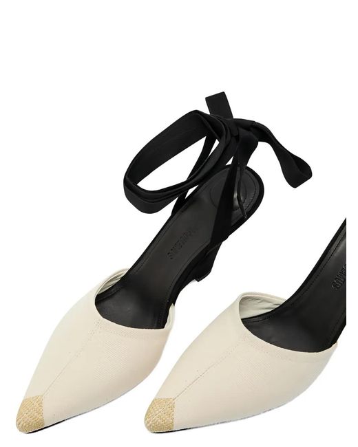 Jacquemus Black Pointed Toe Tie Sandals