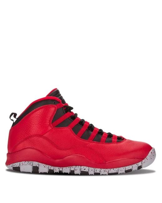 Nike Red Air 10 Retro 30Th "Bulls Over Broadway" Sneakers