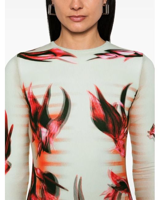 Jean Paul Gaultier Red Body Morphing Mariniere Jersey Maxi Dress