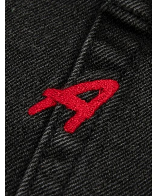 Aape By A Bathing Ape Black Shorts En Coton À Logo Graphique for men