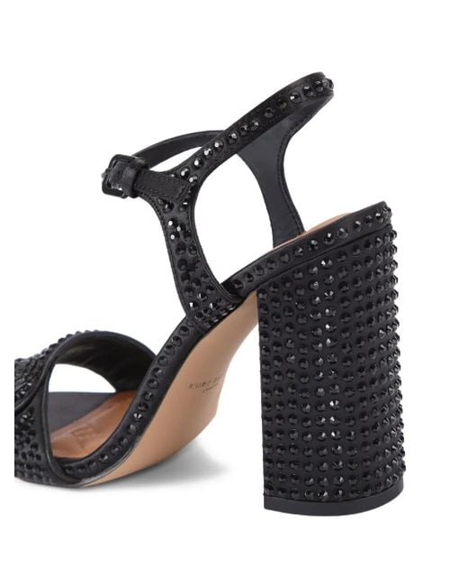 Kurt Geiger Black Kensington Langley Crystal-Embellished Sandals
