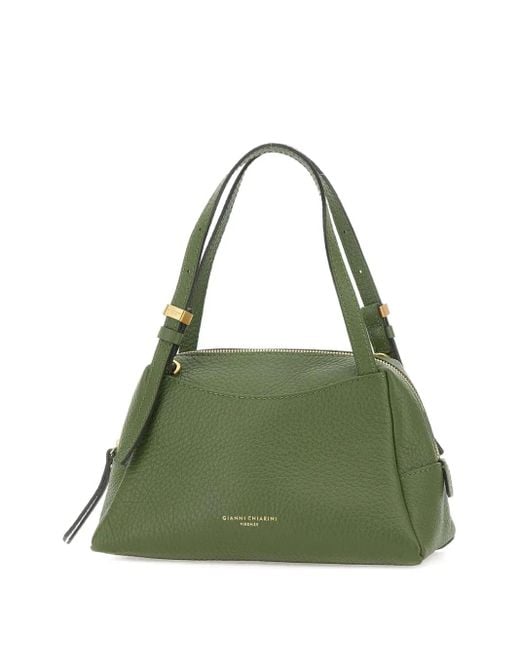 Gianni Chiarini Green Zip-Top Handle Bag