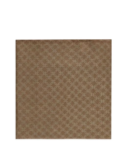 Altea Brown Geometric Scarf for men