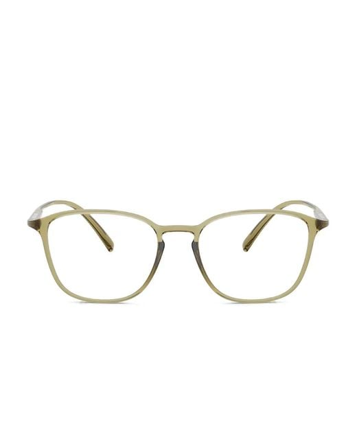 Giorgio Armani Natural Rectangle-Frames Glasses for men