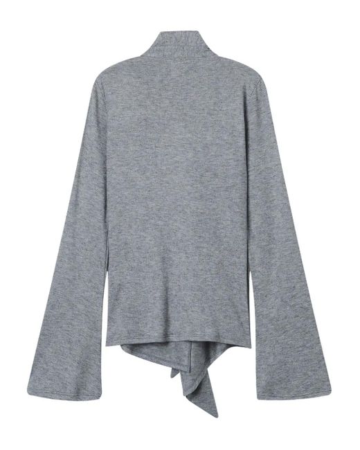 B+ AB Gray Tie Flared Top