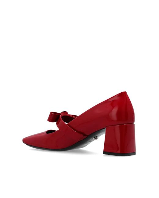 Escarpins Gianni Ribbon 55 Mm Versace en coloris Red