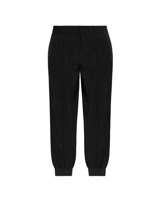 Emporio Armani Black Elasticated Seam Track Pants for men