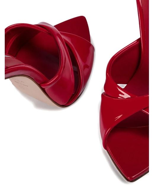 Le Silla Red Shirley Heeled Sandals