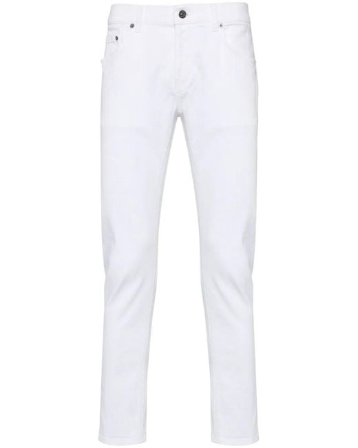 Dondup White Slim-Fit Jeans for men