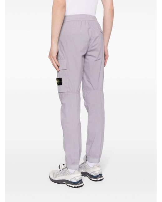 Stone Island Gray Tapered Cargo Pants for men