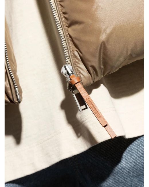 Jil Sander Gefütterte Jacke mit Reißverschluss in Natural für Herren