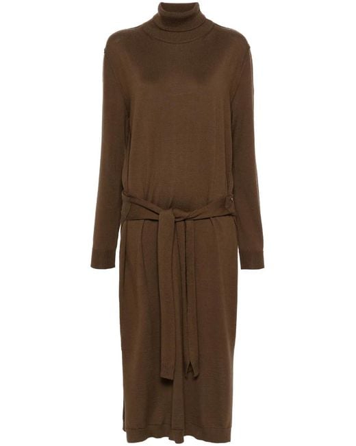 Lemaire Brown Midi Dress